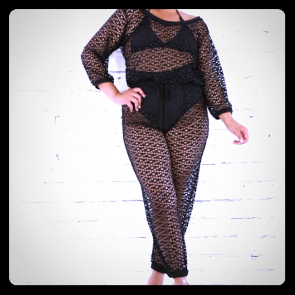 NEW NET SWIMSUIT COVER UP JUMPER